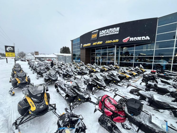 snowmobiles-at-dealership