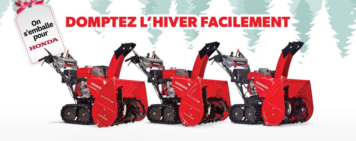 Souffleuses Honda – Domptez l’hiver facilement